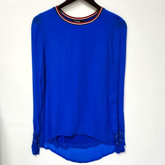 Marc Aurel Tops - Marc Aurel Women's Bright Royal Blue Top W/Cinched Wrist Cuffs Size 6
